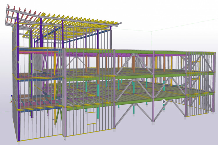 steel frame marco de acero