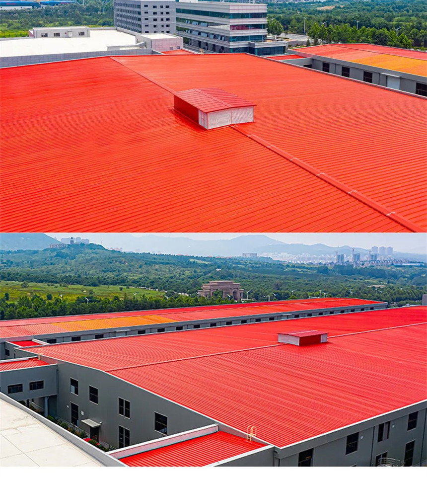 cubierta de techo rojo