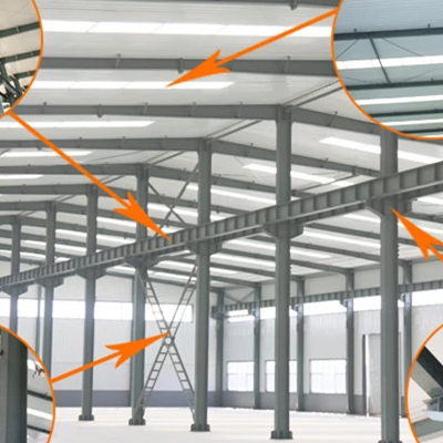 Estructura de acero de construcción líder para el taller prefabricado