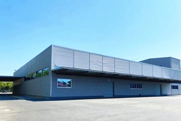 Edificio de estructura de acero de almacén fabricado para el centro de distribución y logística