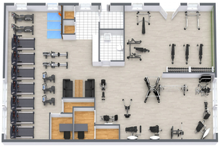 Plan del edificio del gimnasio de la estructura de acero de Professionl para la aptitud
