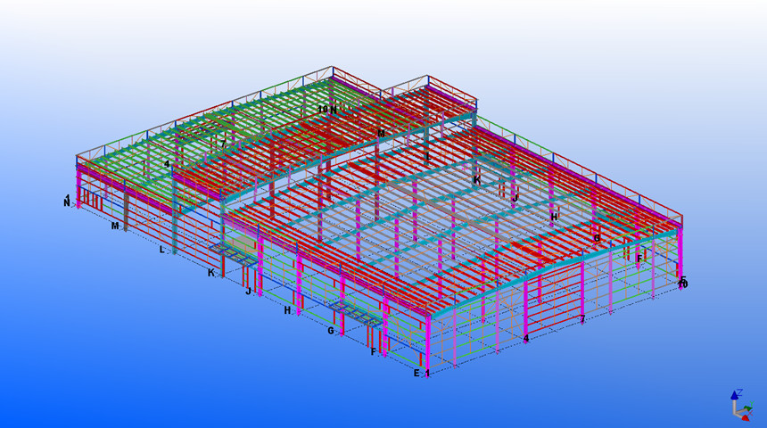 Edificio de estructura de acero