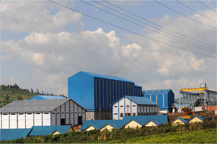 Diseño de edificio de estructura de acero para fábrica de procesamiento de azúcar