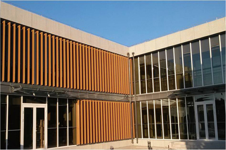 Edificio de estructura de acero de arquitectura con diseño de muro cortina