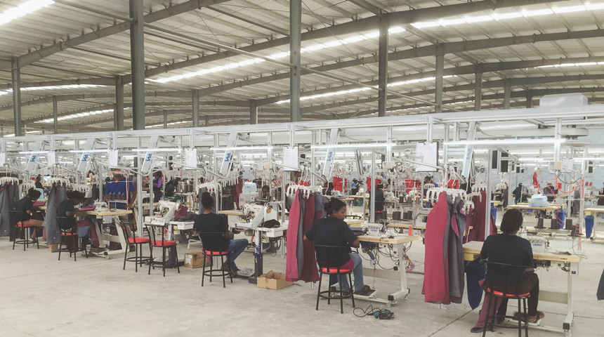 Fábrica de prendas de vestir con diseño de estructura de acero en Etiopía