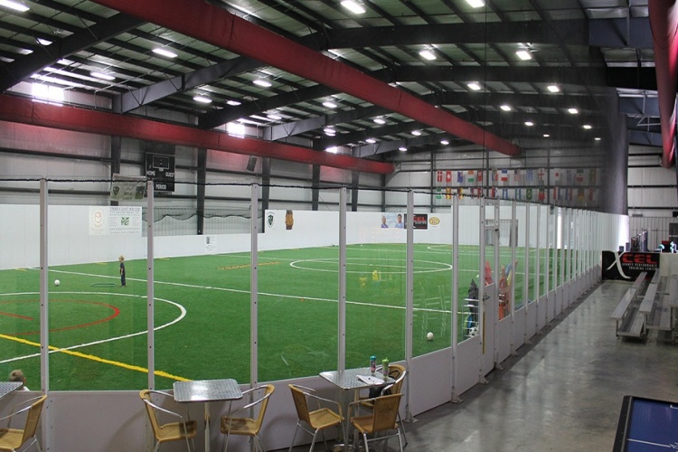 edificio de f&uacute;tbol interior