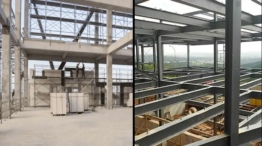 estructura de acero ligero