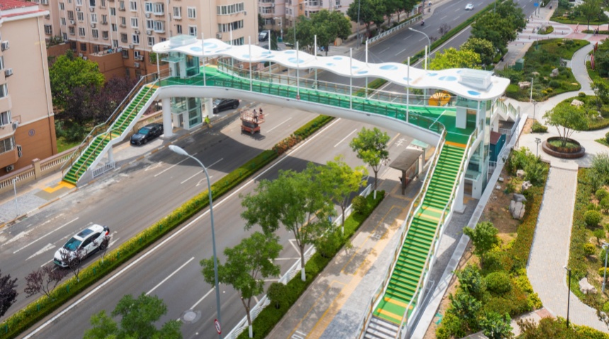 Estructura de acero Paso elevado