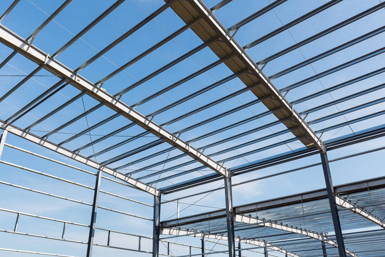 Estructura de acero de marco portal Diseño de edificios para taller industrial