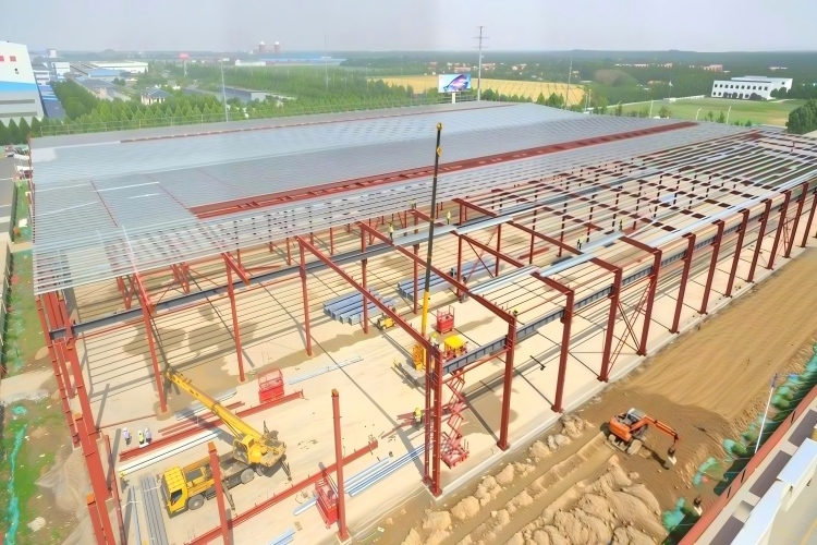 estructura de metal de f&aacute;brica