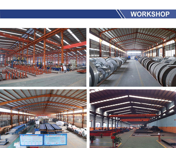 Edificios de taller de estructura de acero prefabricados certificados ISO