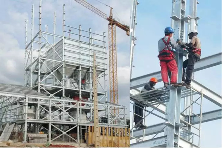 estructura de acero galvanizado