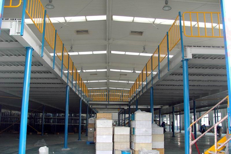 Piso de entrepiso de servicio pesado para la estructura de acero Logistics Warehouse prefabricado
