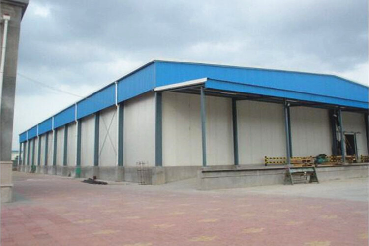 Edificio de estructura de acero para taller de producción de frutas y verduras