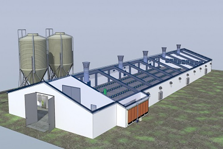 Granja de pollo prefabricada