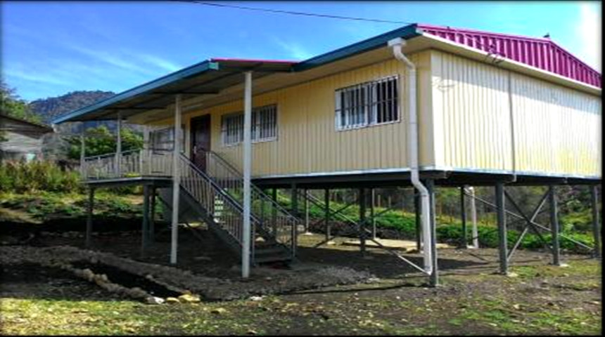 Casas prefabricadas con chasis de acero en Papua Nueva Guinea