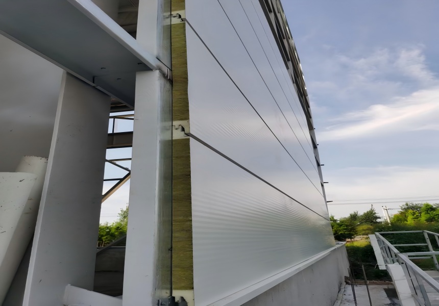 panel de pared vertical