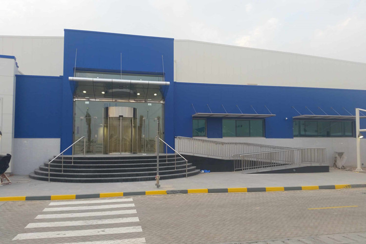 edificio de estructura de acero