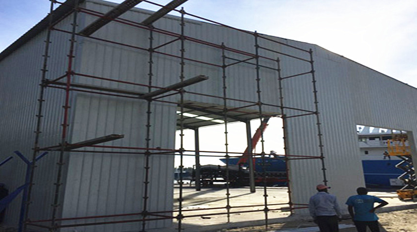 estructura de acero de almac&eacute;n