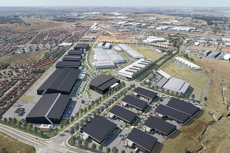 edificio de parque industrial