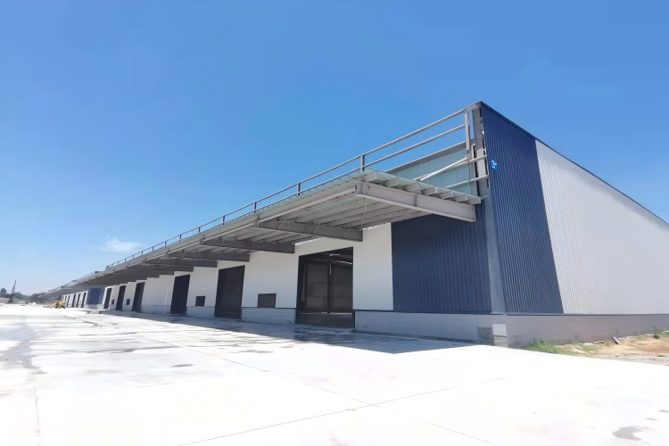 Edificio de almacén de estructura de acero para distribución y logisctis