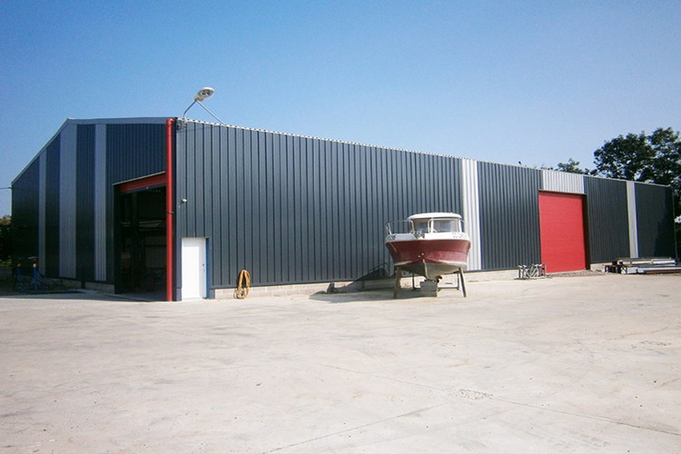 Edificio de estructura de acero de almacén fabricado para el centro de distribución y logística