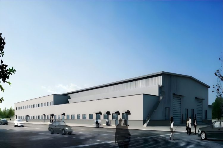 Estructura de acero Construcción de edificios de fábrica industrial